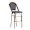 Flash Furniture Bordeaux Stackable IndoorOutdoor French Bistro 30 High Barstool, NavyWhite and Bamboo Finish SDA-AD642001-BS-NVYWH-NAT-GG - alternate 7